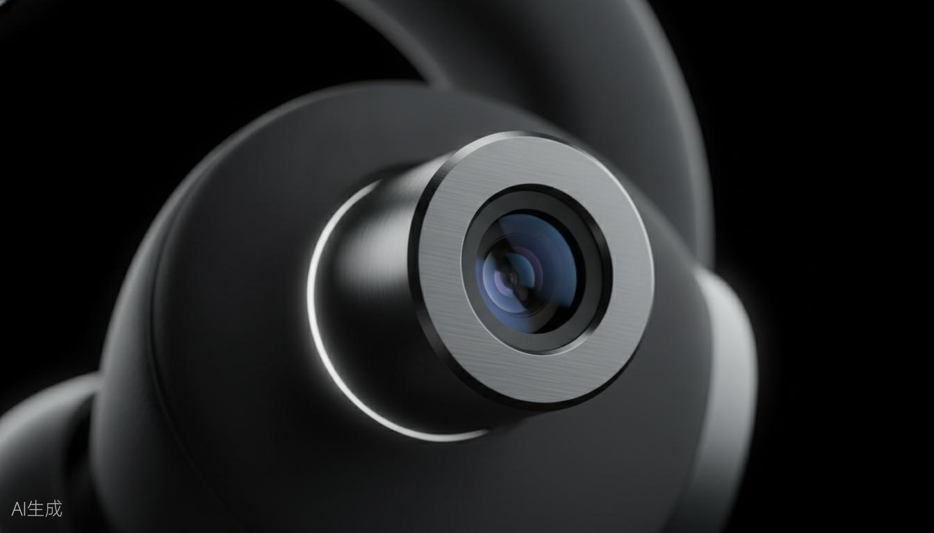 Headii One camera detail with privacy LED