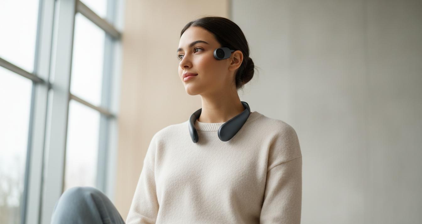 Woman wearing Headii One
